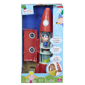 ben & holly's little kingdom elf rocket playset